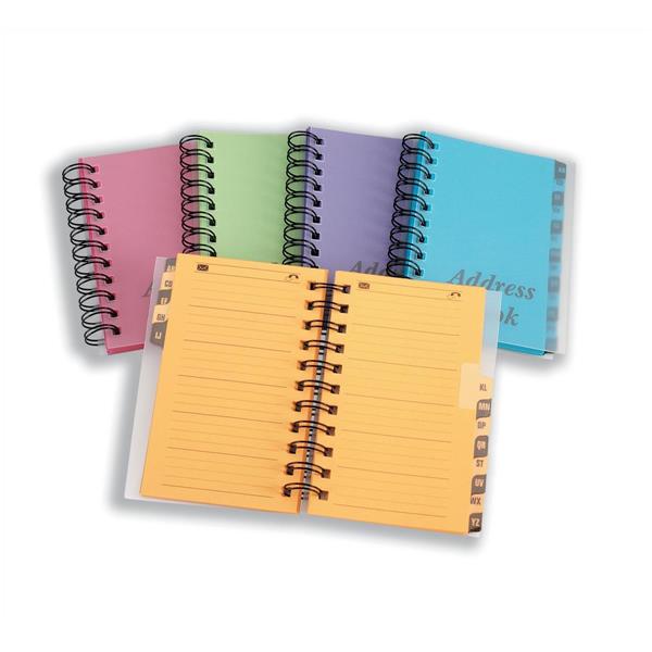 Image of 13 Part Wirebound A-Z Telephone Address Book (Assorted)