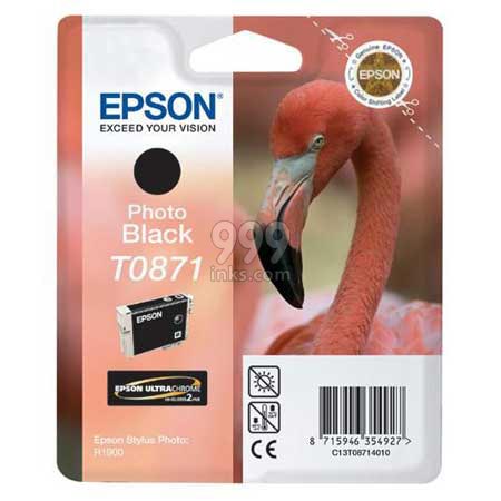 Epson T0871 Photo Black Original Ink Cartridge (Flamingo) (T087140)