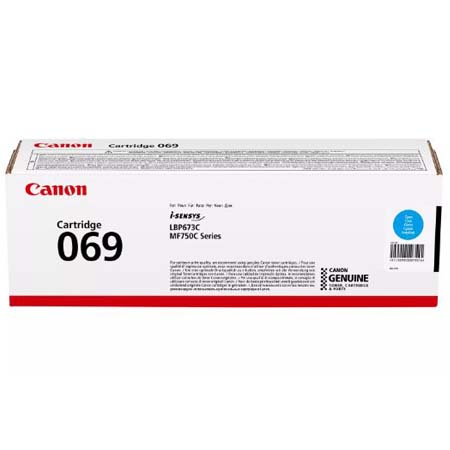 Canon 069 (5093C002) Cyan Original Standard Capacity Toner Cartridge