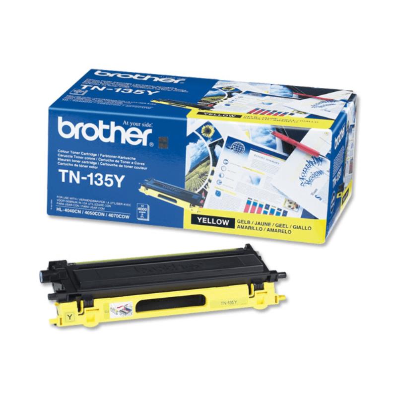Brother TN135Y Yellow Original High Capacity Laser Toner  (TN-135Y)