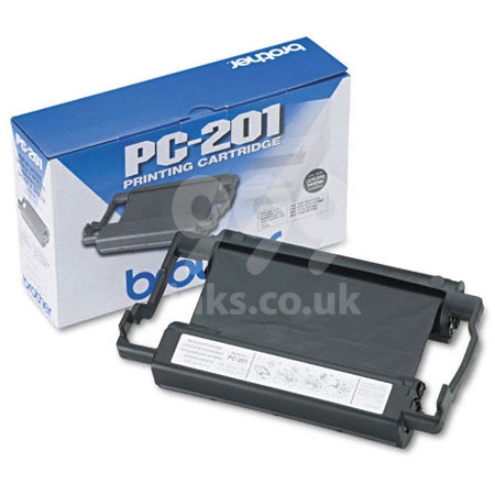 Brother PC201 Black Original Cartridge and Ribbon  (PC-201)