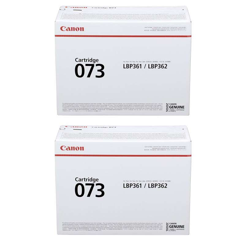 Canon 073 Black Standard Capacity Original Laser Toner Cartridge Twin Pack