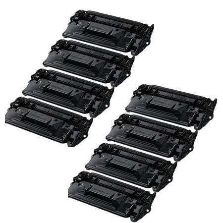999inks Compatible Eight Pack Canon 052H Black High Capacity Laser Toner Cartridges