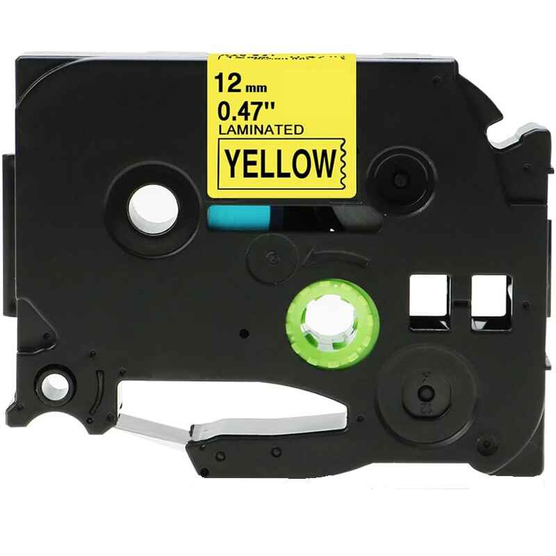 999inks Compatible Brother TZe631 P-Touch Label Tape - 1/2 x 26.2 ft (12mm x 8m) Black on Yellow