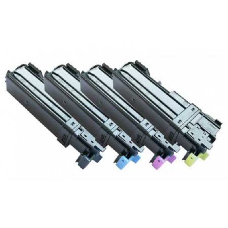 Image of 1 Full Set Dell 593-10258 Black and 1 x Colour Set 593-10259-61C/Y (Remanufactured) Toner Cartridges