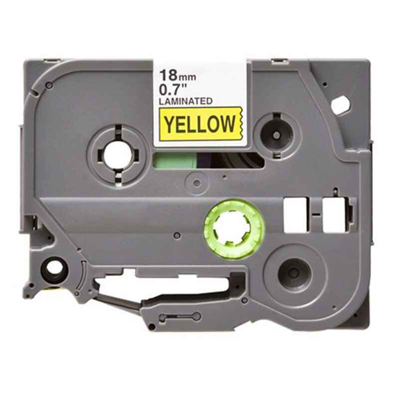 999inks Compatible Brother TZe641 P-Touch Label Tape - 3/4 x 26.2 ft (18mm x 8m) Black on Yellow