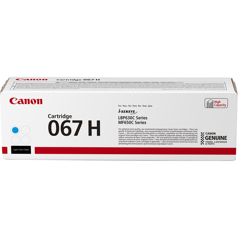 Canon 067H (5105C002) Cyan Original High Capacity Toner Cartridge