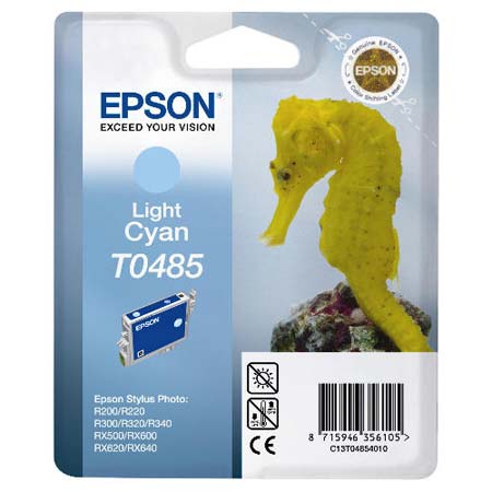 Epson T0485 Light Cyan Original Ink Cartridge (Seahorse) (T048540)