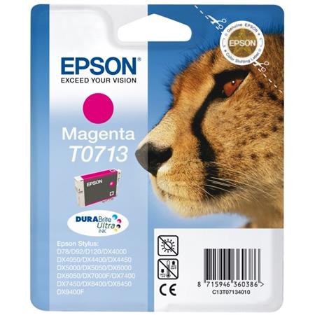 Epson T0713 Magenta Original Ink Cartridge (Cheetah) (T071340)