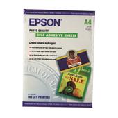 Epson Photo Quality Self Adhesive Paper White 167gsm A4 (10 Sheets)