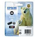 Epson 26 (T261140) Photo Black Original Claria Premium Standard Capacity Ink Cartridge (Polar Bear)