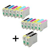 999inks Compatible Multipack Epson T0791/796 2 Full Sets + 2 FREE Black Inkjet Printer Cartridges