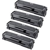 999inks Compatible Quad Pack HP 106ULT Black Ultra High Capacity Toner Cartridges