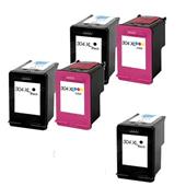 999inks Compatible Multipack HP 304XL 2 Full Sets + 1 Extra Black Inkjet Printer Cartridges