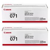 Canon 071 Black Standard Capacity Original Laser Toner Cartridge Twin Pack
