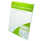 Alpa Cartridge A4 Multipurpose Labels 6 Per Sheet 99.1 x 93.1mm (White) Pk of 100