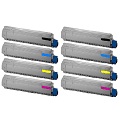 999inks Compatible MultiPack Oki 440592 2 Full Sets Laser Toner Cartridges
