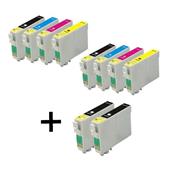 999inks Compatible Multipack Epson T0891 2 Full Sets + 2 FREE Black Inkjet Printer Cartridges