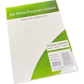Alpa Cartridge A4 Multipurpose Labels 65 Per Sheet 38.1 x 21.2mm (White) Pk of 100