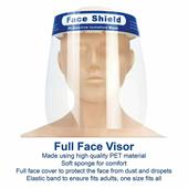Protective Visor Face Shield Clear With Foam Head Piece (Single Pack)
