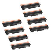 999inks Compatible Eight Pack Brother TN1050XL Black Extra High Capacity Toner Cartridges
