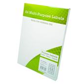Alpa Cartridge A4 Multipurpose Labels 18 Per Sheet 63.5 x 46.5mm (White) Pk of 100