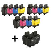 999inks Compatible Multipack Brother LC900 3 Full Sets + 3 FREE Black Inkjet Printer Cartridges