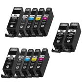 999inks Compatible Multipack Canon PGI-525/CLI-526 2 Full Sets + 2 FREE Black Inkjet Printer Cartridges