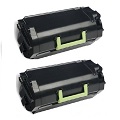 999inks Compatible Twin Pack Lexmark 622H Black Laser Toner Cartridges
