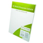 Alpa Cartridge A4 Multipurpose Labels 24 Per Sheet 63.5 x 33.9mm (White) Pk of 100