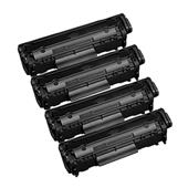 999inks Compatible Quad Pack Canon 703 Black Laser Toner Cartridges