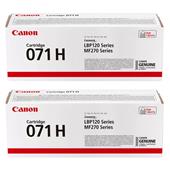 Canon 071H Black High Capacity Original Laser Toner Cartridge Twin Pack