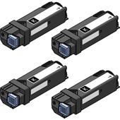 999inks Compatible Quad Pack Canon 073 Black Standard Capacity Laser Toner Cartridges