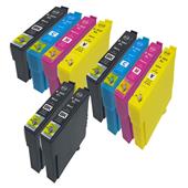999inks Compatible Multipack Epson 502XLBK/C/M/Y 2 Full Sets + 2 FREE Black Inkjet Printer Cartridges