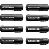 999inks Compatible Eight Pack Xerox 106R03580 Black Standard Capacity Laser Toner Cartridges