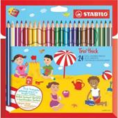 Stabilo Trio Thick Colouring Pencils PK24