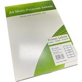 Alpa Cartridge A4 Multipurpose Labels 10 Per Sheet 99.1 x 57mm (White) Pk of 100