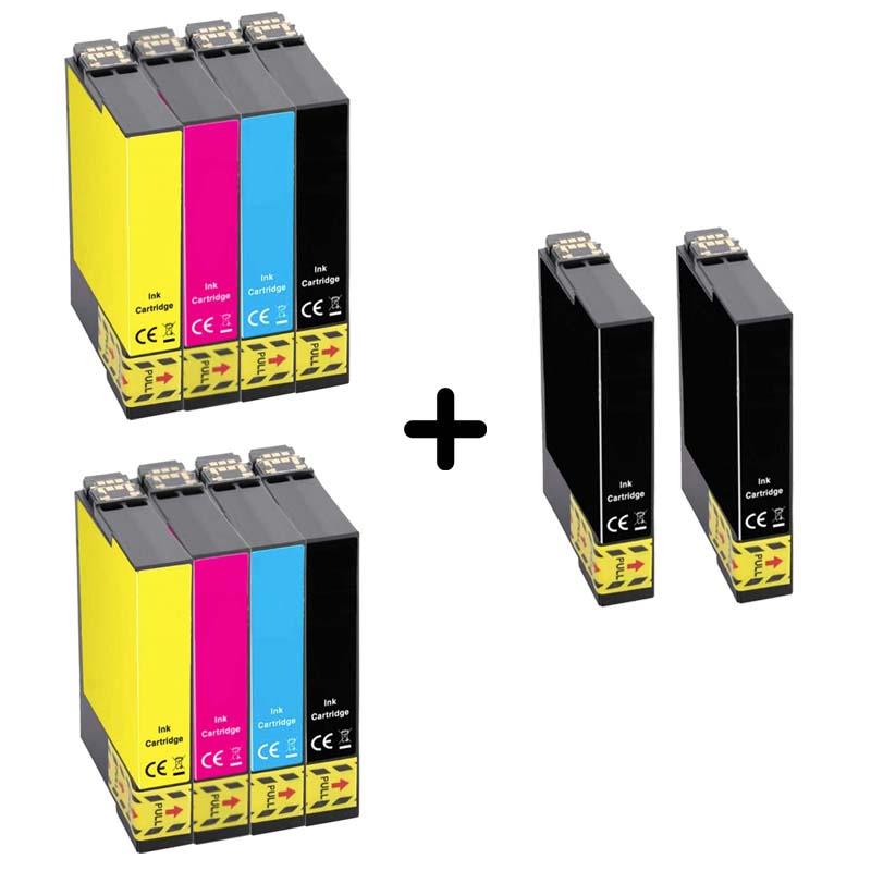 Product image for 999inks Compatible Multipack Epson 503XLBK/Y 2 Full Sets + 2 FREE Black Inkjet Printer Cartridges - Small