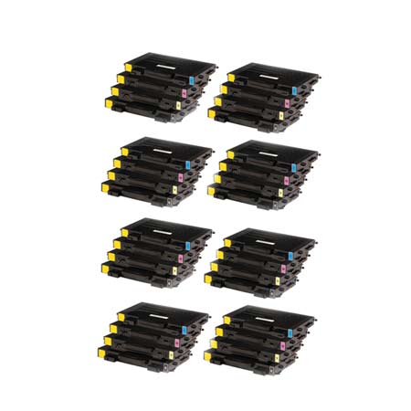 Product image for 999inks Compatible Multipack Samsung CLP-510 8 Full Sets High Capacity Laser Toner Cartridges - Small