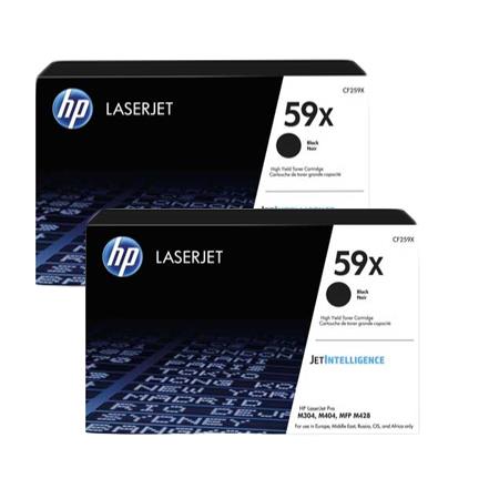 Product image for HP 59X/CF259X Black Original High Capacity Laser Toner Cartridge Twin Pack - Small
