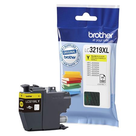 Product image for Brother LC3219XLY Yellow Original High Capacity Ink Cartridge - Small