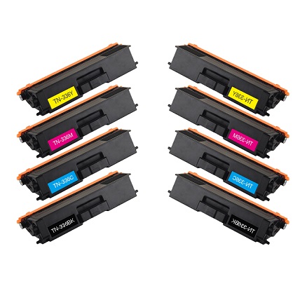 Product image for 999inks Compatible Multipack Brother TN326 2 Full Sets High Capacity Laser Toner Cartridges - Small
