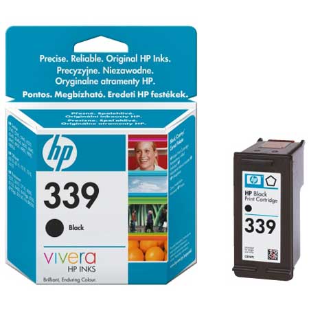 Product image for HP 339 Black Original High Capacity Inkjet Print Cartridge with Vivera Ink (C8767EE) - Small
