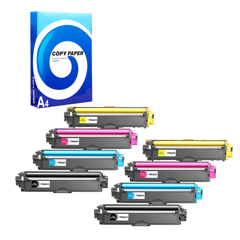 Product image for 999inks Compatible Multipack Brother TN241 2 Full Sets Laser Toner Cartridges + Free A4 Ream Paper - Small