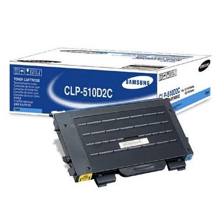 Product image for Samsung CLP-510D2C Cyan Original Toner Cartridge - Small