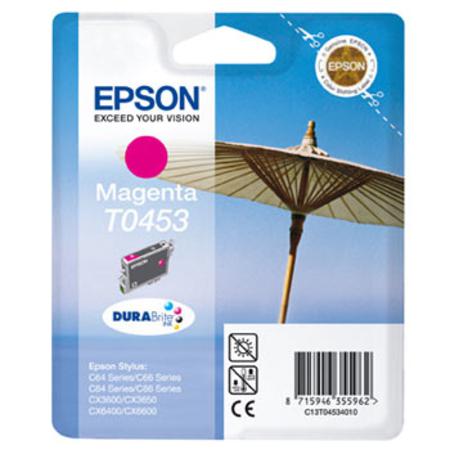 Product image for Epson T0453 Magenta Original Standard Capacity Ink Cartridge (Parasol) (T045340) - Small