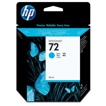 Product image for HP 72 Cyan Original Ink Cartridge with Vivera Ink (C9398A) - Small