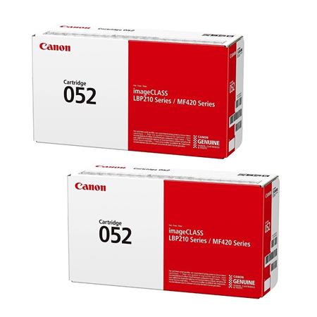 Product image for Canon 052 Black Standard Capacity Oringinal Laser Toner Cartridge Twin Pack - Small