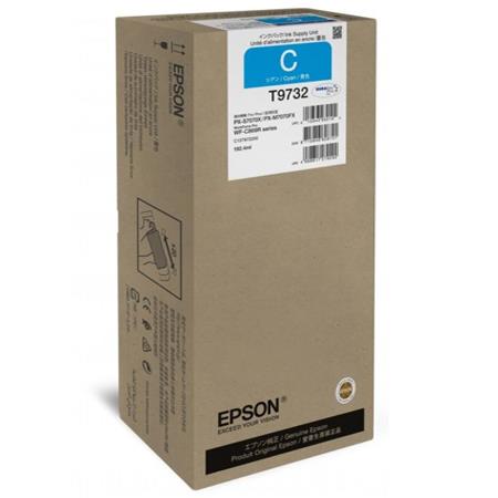 Product image for Epson T9732 (T973200) Cyan Original High Capacity Ink Cartridge - Small