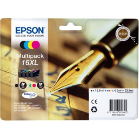 Product image for Epson 16XL (T163640) Original DURABrite Ultra High Capacity Multipack (Pen) - Small